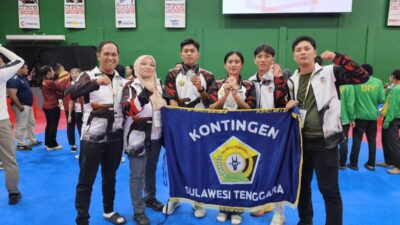 Taekwondo Sultra Tambah Medali di PON Beladiri Kudus 2025