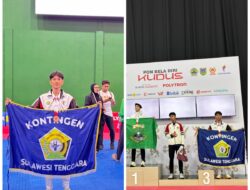 Masyuri Wardani Nurdin Sumbang Medali Perunggu untuk Sultra di PON Beladiri Kudus 2025