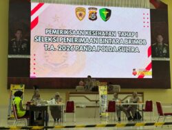 Polda Sultra Perketat Pengawasan Rikkes Tahap I Seleksi Bintara Brimob 2026