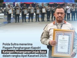 Polda Sultra Raih Penghargaan Nasional Penanganan Unjuk Rasa Terbaik