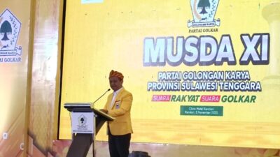 Bahlil Puji Kepemimpinan Herry Asiku di Musda XI Golkar Sultra