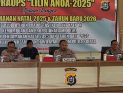 Tekankan Kesamaan Persepsi Personel, Polda Sultra Matangkan Operasi Lilin Anoa-2025