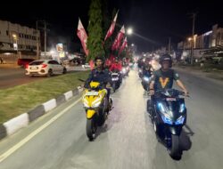 Night Ride Asmo Sulsel Promosikan Vario 125 di Kendari