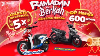 Promo Motor Honda Maret 2026, DP Mulai Rp600 Ribu
