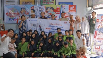 Asmo Sulsel Salurkan Sembako dan Perlengkapan Belajar