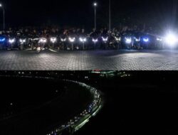 300 Bikers Ramaikan Night Ride Honda di Makassar