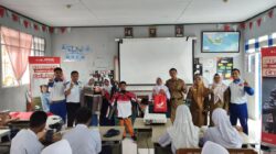 Asmo Sulsel Kampanyekan #Cari_Aman di SMKN 40 Makassar