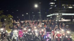 Asmo Sulsel Kampanyekan #Cari_Aman Lewat Night Ride