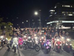 Asmo Sulsel Kampanyekan #Cari_Aman Lewat Night Ride